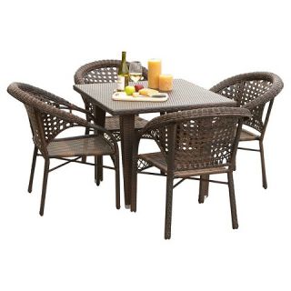 Christopher Knight Home River 5 piece Wicker Patio Dining Set