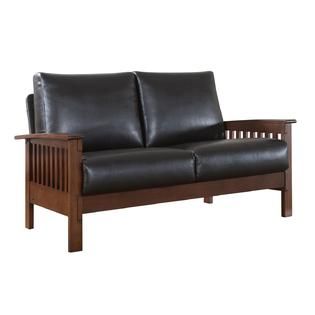 Oxford Creek  Collection Bi cast Leather Loveseat