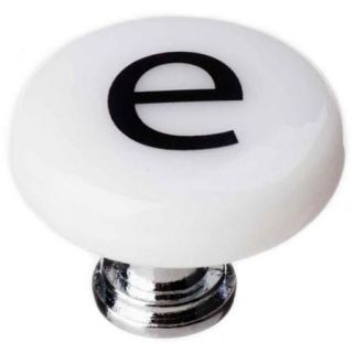 Letter e Round Knob