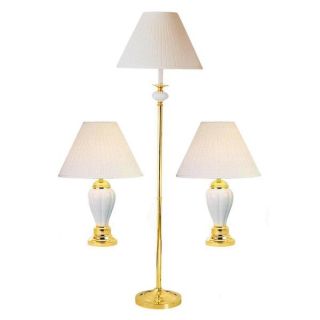Touch Control Polished Brass Table Lamps (Set of 2)