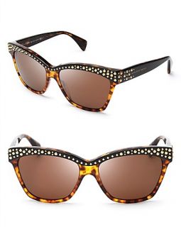 Alexander McQueen Studded Wayfarer Sunglasses