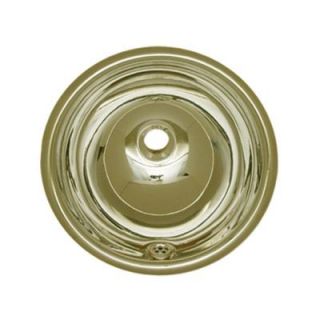 Whitehaus Collection Drop in Bathroom Sink in Polished Brass WH602BBL PBRAS