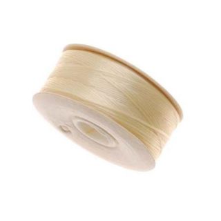 Nymo Nylon Beading Thread Size D for Delica Beads   Ivory 64 Yards (58 Meters)