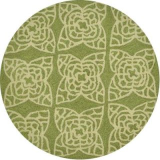Loloi Rugs Summerton Lifestyle Collection Green/Ivory 3 ft. Round Area Rug SUMRSRS05GRIV300R