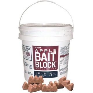JT Eaton Bait Block Apple Flavor Anticoagulant Rodenticide for Mice and Rats (72 Pack) 709 AP
