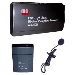 VHF Wireless Lapel & Headset Mic Kit w Receiver & Transmitter