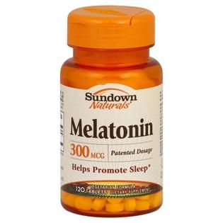 Sundown Naturals Melatonin 300 mcg Tablets 120 tablets   Health