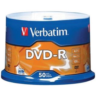 Verbatim DVD R 4.7GB 16X AZO 50pk Spindle