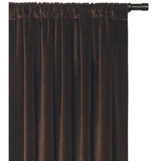 Couture Dreams Luscious Silk Velvet Rod Pocket Single Curtain Panel