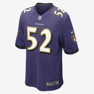 NFL Baltimore Ravens (Ray Lewis) Mens Football Home Game Jersey. Nike