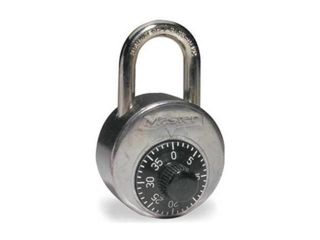 Combination Padlock, Center, 1 Dial, SS