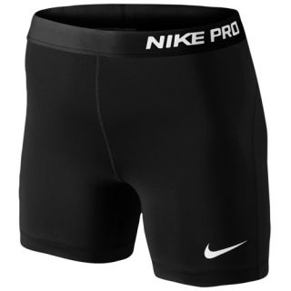 Nike Pro 5 Compression Shorts   Womens   Training   Clothing   Carbon Heather/Black