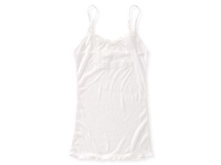 Aeropostale Womens Ribbed Lace Tank Top 102 M