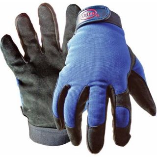 Boss 890L Large Black and Blue Boss Guard Leather Gloves
