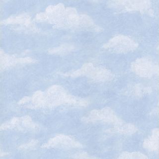 Brewster Home Fashions Kids World Azure Light Sky 33 x 20.5 Abstract