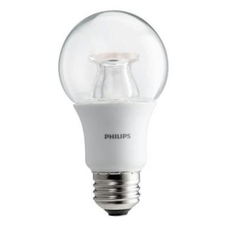 Philips 60W Equivalent Soft White Clear A19 Dimmable LED with Warm Glow Light Effect Light Bulb 458828