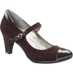 Journee Collection Womens Lisa Sueded T strap Round Toe Pumps