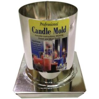 Metal Candle Mold Round 3"X4"