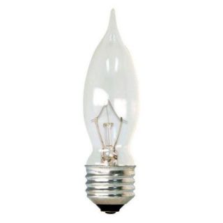 GE 60 Watt Incandescent CAM Bent Tip Double Life Crystal Clear Decorative Light Bulb (4 Pack) 60CAM2L/CD4 TP12