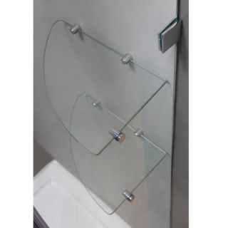Aston Nautis GS 72 x 61 Completely Frameless Hinged Shower Door with
