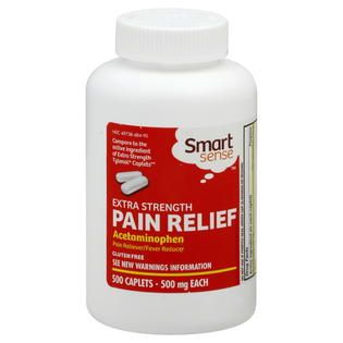 Smart Sense Pain Relief, Extra Strength, 500 mg, Caplets, 150 caplets