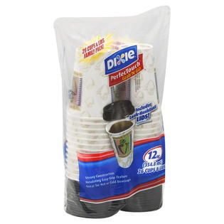 Dixie PerfecTouch Cups & Lids, 12 oz, 26 cups & lids   Food & Grocery