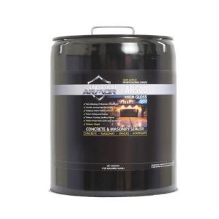 Foundation Armor AR500 5 gal. Clear Wet Look High Gloss Solvent Based Acrylic Concrete, Aggregate and Paver Sealer AR5005GAL