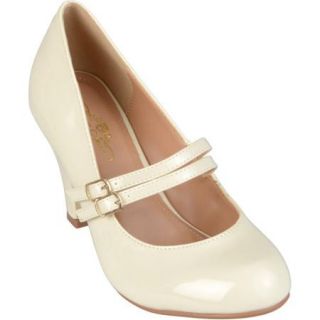Brinley Co. Womens Wide Width Mary Jane Patent Leather Pumps