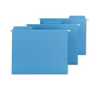 Smead FasTab Hanging File Folders, Letter, Blue, 18/Box   Office