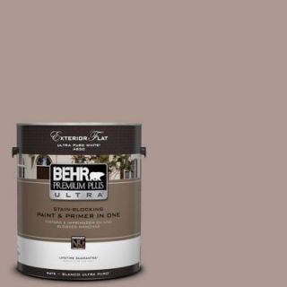 BEHR Premium Plus Ultra 1 gal. #ECC 61 1 Desert Dusk Flat Exterior Paint 485401