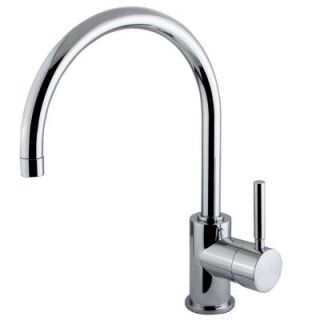 Kingston Brass Single Hole Single Handle High Arc Vessel Bathroom Faucet in Polished Chrome HKS8231DL
