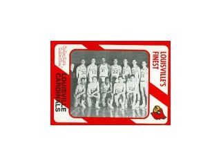 Autograph Warehouse 101855 1966 67 Team Basketball Card Louisville 1989 Collegiate Collection No. 203