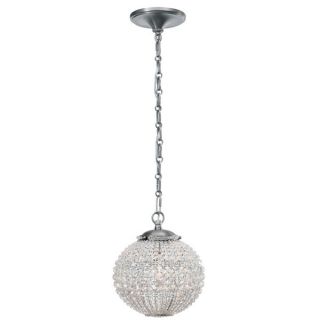 Crystorama Newbury Collection 1 light Antique Pewter Mini Chandelier