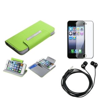 BasAcc Screen Protector/ Headset/ Wallet Case for Apple® iPhone 5