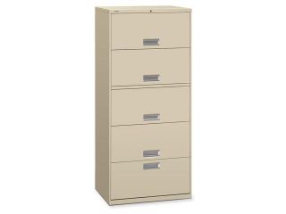 HON Company Lateral File,5 Drawer,Adjust. Guides,36"X19 1/4"X67",Py