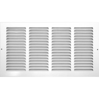 Accord Return White Steel Louvered Sidewall/Ceiling Grille (Rough Opening 36 in x 8 in; Actual 37.75 in x 9.75 in)