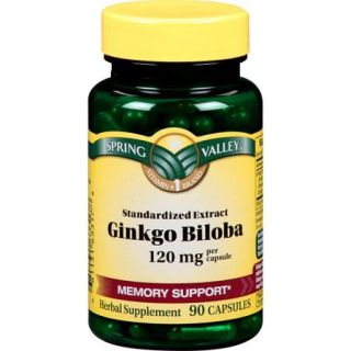 Spring Valley Ginkgo Biloba Capsules, 120mg, 90 count