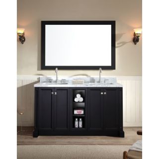 Ariel Bath Westwood 61 Double Bathroom Vanity Set with Mirror