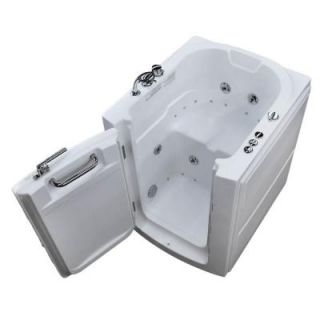 Universal Tubs 3.2 ft. Left Door Walk In Whirlpool and Air Bath Tub in White HD3238LWD