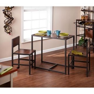 Space Saver 3 Piece Bistro Set, Espresso