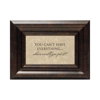 Artistic Reflections You Can't Have Everything? Framed Textual Art