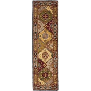 Safavieh Handmade Heritage Bakhtiari Multi/ Red Wool Runner Rug (23 x