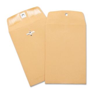 Business Source Heavy duty Clasp Envelopes, 100 per Box, Brown Kraft
