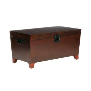 Home Decorators Collection Pyramid Trunk Wooden Espresso Cocktail Table CK2224