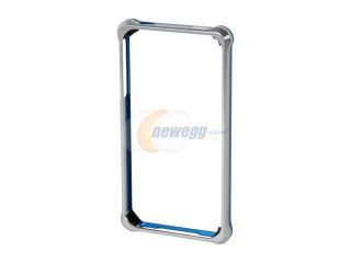 Hornettek Silver / Blue Vader Dual Shell Aluminum Case For iPhone 4 (iP4AL01 SB)