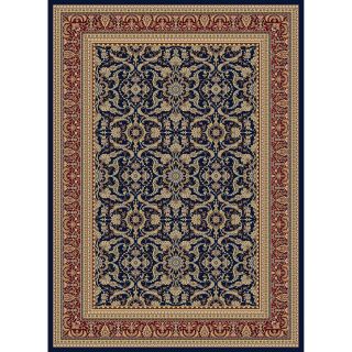 Concord Global Cyrus Navy Rectangular Indoor Woven Oriental Area Rug (Common 7 x 10; Actual 79 in W x 114 in L x 6.58 ft Dia)