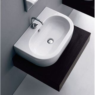 Kerasan Flo Wall Mounted / Vessel Bathroom Sink by WS Bath Collections
