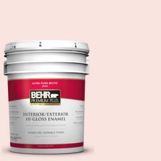 BEHR Premium Plus 5 gal. #170C 1 Berry Cheesecake Hi Gloss Enamel Interior/Exterior Paint 805005