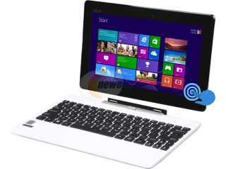 Open Box ASUS Transformer Book T100TA H1 WH(S) 2 in 1 Tablet Intel Atom Z3775 (1.46GHz) 2GB Memory 500GB on Keyboard Dock HDD 32GB SSD Intel HD Graphics Shared memory 10.1" IPS Touchscreen Windows 8.1 + Office