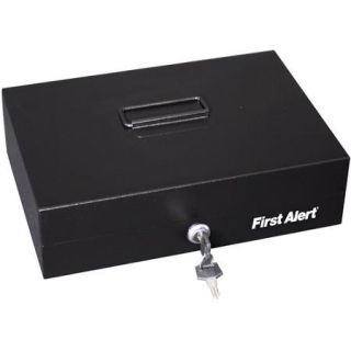 First Alert 3026F Deluxe Steel Cash Box with Money Tray